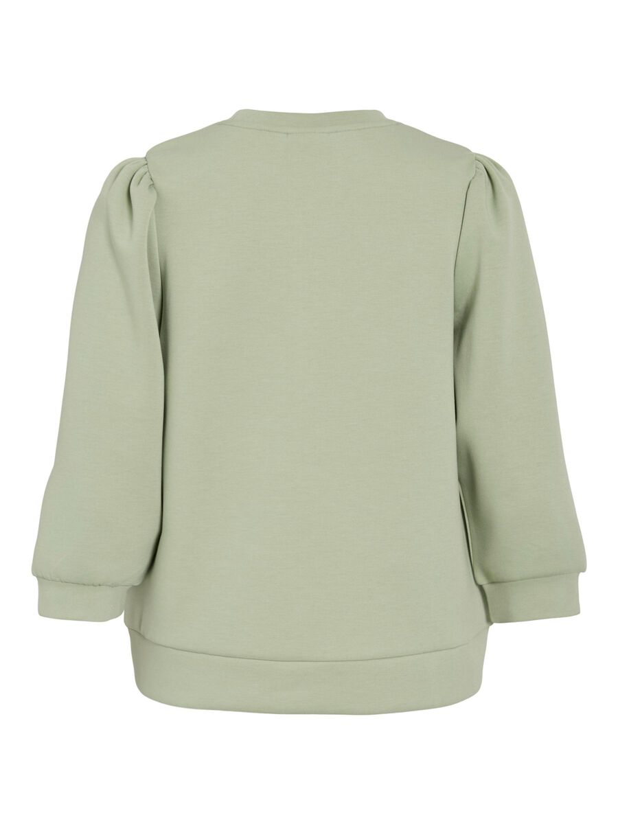VILA VIREFLECT 3/4 SLEEVED SWEATSHIRT, Swamp, highres - 14112387_Swamp_002.jpg