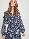 VILA FLORAL FRONT TIE MINI DRESS, Navy Blazer, highres - 14059055_NavyBlazer_783836_006.jpg