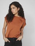 Vila ROUND NECK SHORT SLEEVED TOP, Adobe, highres - 14059563_Adobe_007.jpg