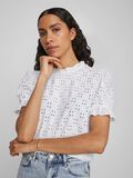 Vila EMBROIDERED SHORT SLEEVED TOP, Optical Snow, highres - 14070251_OpticalSnow_006.jpg