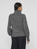 VILA ROLLKRAGEN STRICKPULLOVER, Dark Grey Melange, highres - 14103186_DarkGreyMelange_004.jpg