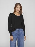 Vila ROUND NECK KNITTED PULLOVER, Black, highres - 14076045_Black_003.jpg
