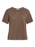 Vila RIBBED TOP A MANICHE CORTE, Fossil, highres - 14089481_Fossil_001.jpg