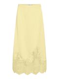 Product image thumbnail - VISABEL DE ENCAJE FALDA MIDI, Pastel Yellow | 5