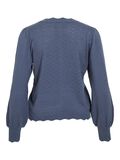Product image thumbnail - VIEMI ROUND NECK KNITTED PULLOVER, Vintage Indigo | 6