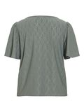 Product image thumbnail - VIBELLI ROUND NECK SHORT SLEEVED TOP, Balsam Green | 6