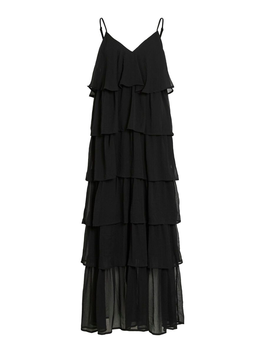 VILA VIHARLEY WARSTWOWY SUKIENKA MAXI, Black, highres - 14111857_Black_001.jpg