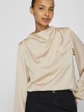 VILA HIGH NECK LONG SLEEVED TOP, Cement, highres - 14102733_Cement_006.jpg