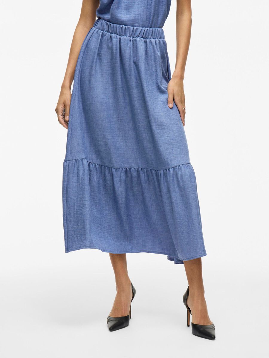 VILA VISHIKA HIGH WAIST MAXI ROK, Blue Denim, highres - 14108318_BlueDenim_003.jpg