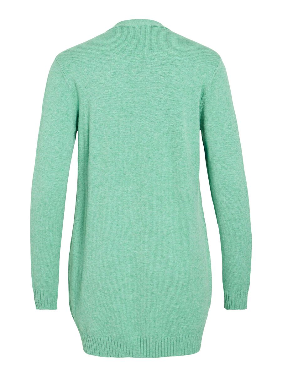 VILA VIRIL BASIC KNITTED CARDIGAN, Winter Green, highres - 14044041_WinterGreen_593650_002.jpg