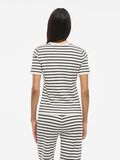 Product image thumbnail - VILIPSA KORTÆRMET STRIKKET TOP, Cloud Dancer | 2