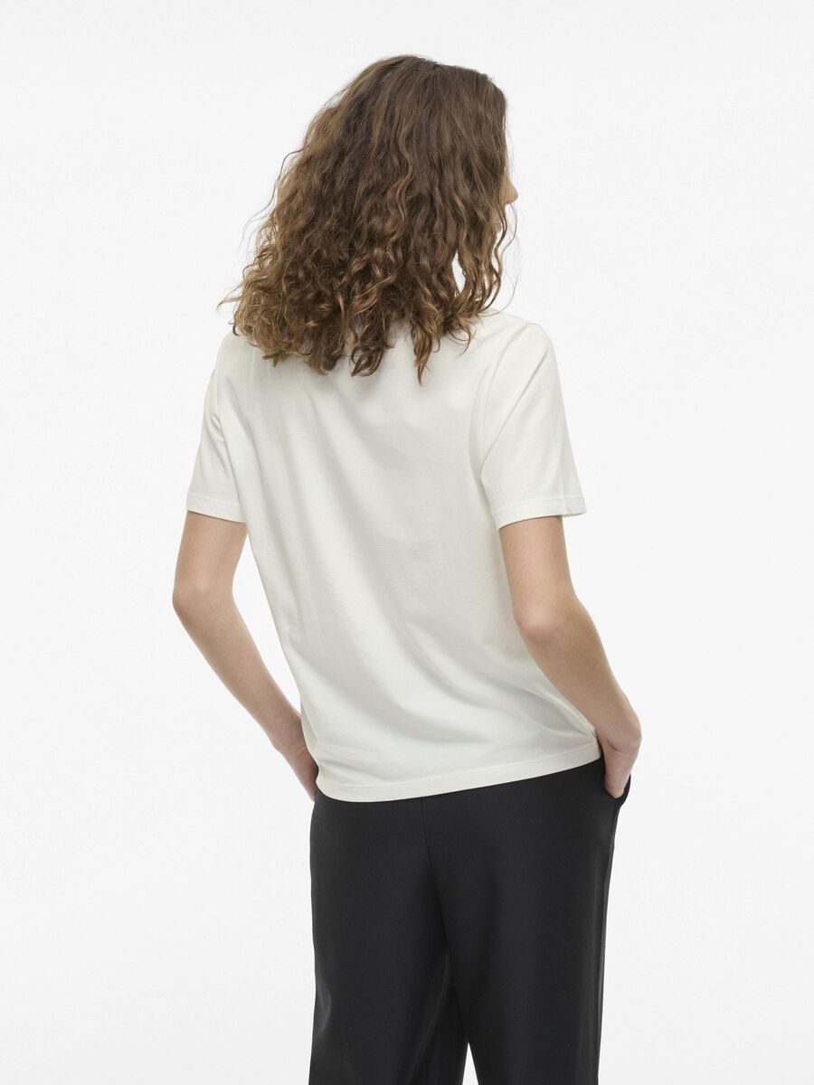 VILA ROUND NECK T-SHIRT, Cloud Dancer, highres - 14107536_CloudDancer_1189988_004.jpg
