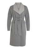 VILA VIJUICE - LIEN À NOUER À LA TAILLE MANTEAU, Light Grey Melange, highres - 14060740_LightGreyMelange_001.jpg