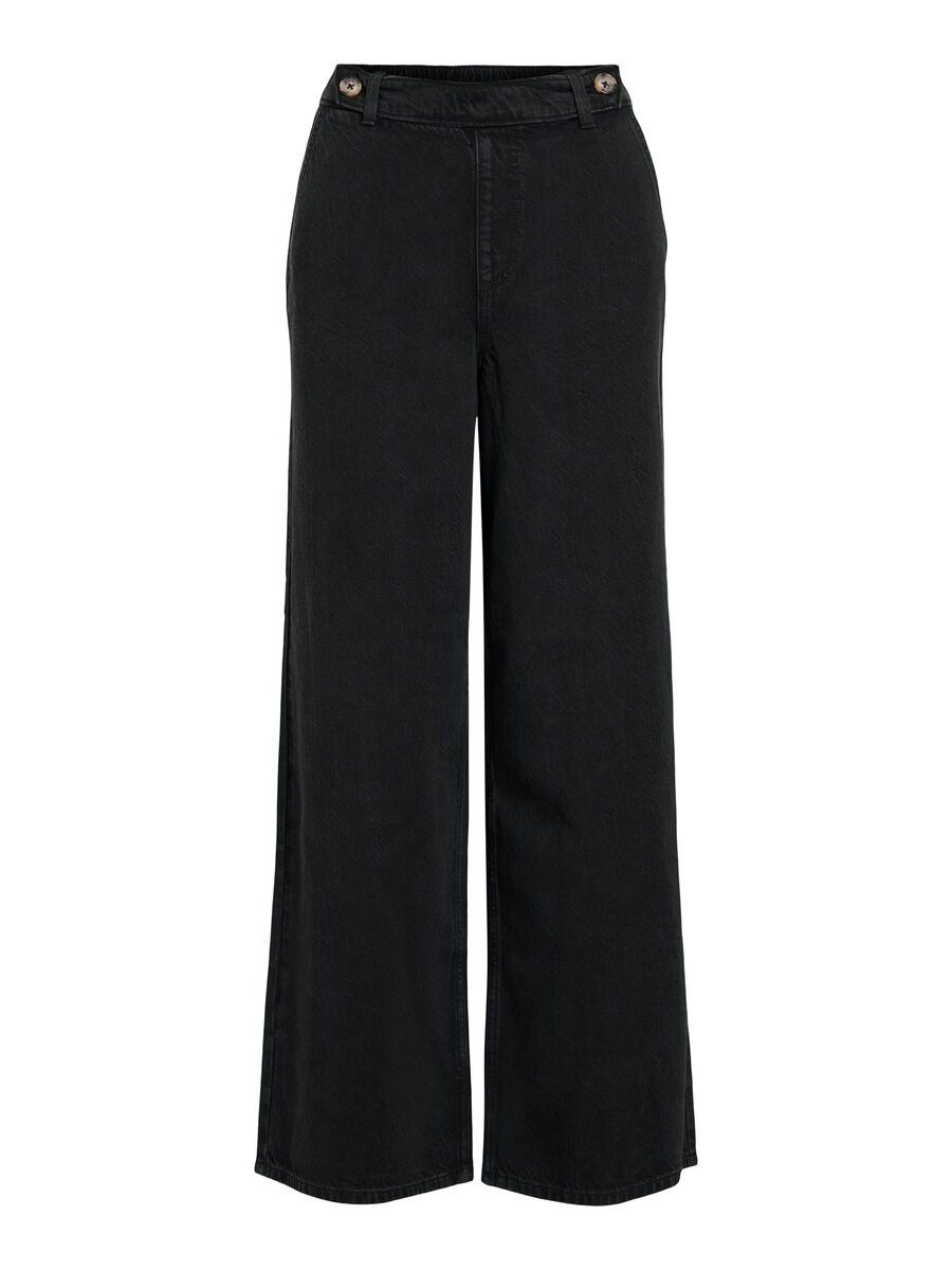 Product carousel image - JEAN À COUPE AMPLE, Black Denim | 1