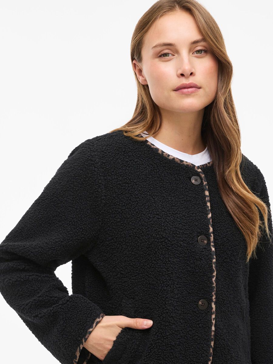 Carousel image - VIADA TEDDY JACKET, Black | 3