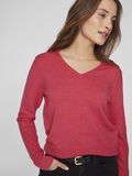 VILA VIRIL V-NECK KNITTED PULLOVER, Viva Magenta, highres - 14042769_VivaMagenta_958941_007.jpg