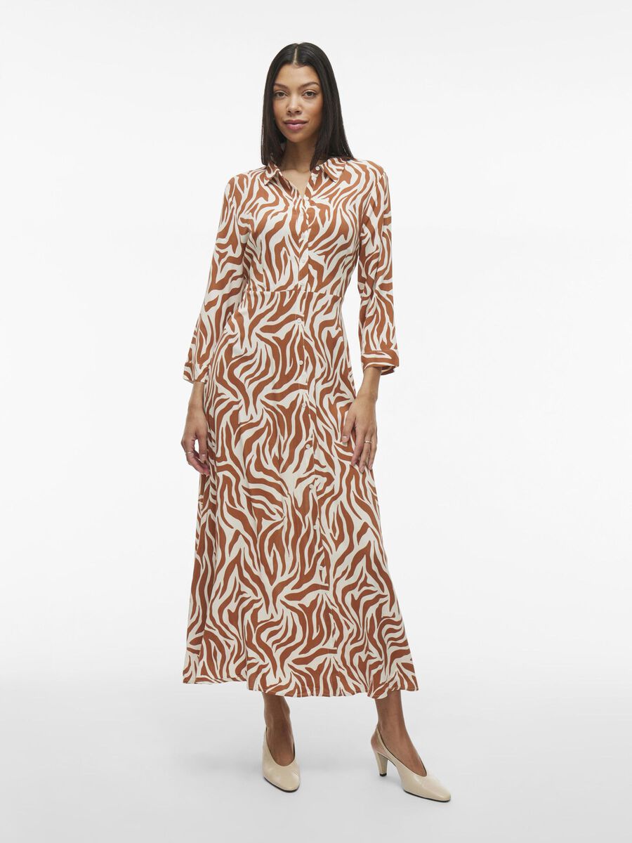 VILA MAXI SHIRT DRESS, Mocha Bisque, highres - 14106623_MochaBisque_1214013_003.jpg