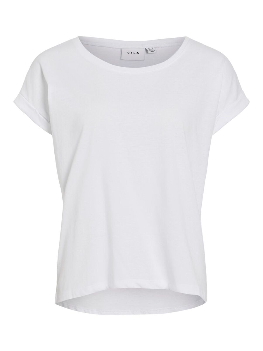 VILA VIDREAMERS - ENCOLURE RONDE T-SHIRT, Optical Snow, highres - 14083083_OpticalSnow_001.jpg