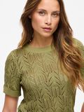 VILA SHORT SLEEVED  KNITTED TOP, Sage, highres - 14102700_Sage_006.jpg