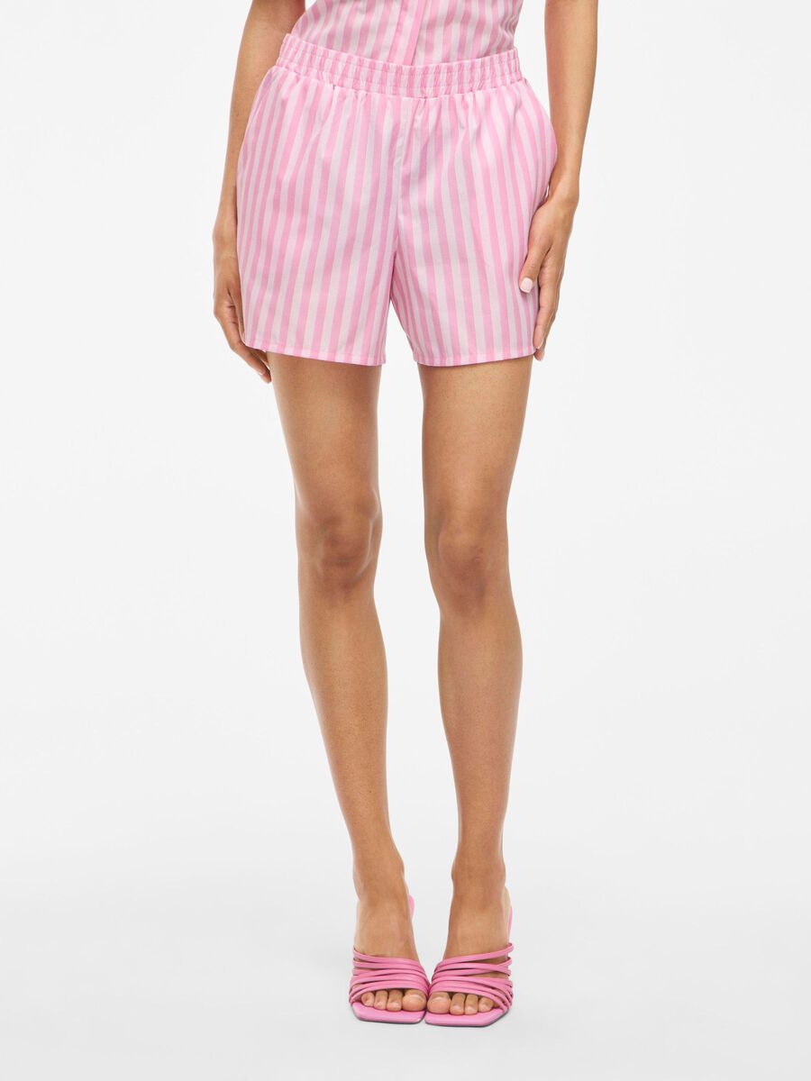 VILA VIASTANA STRIPED SHORTS, Sangria Sunset, highres - 14111099_SangriaSunset_1228806_003.jpg