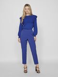 VILA VIVARONE SLIM FIT HIGH WAISTED TROUSERS, Mazarine Blue, highres - 14087406_MazarineBlue_005.jpg