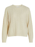 Vila CABLE KNITTED PULLOVER, Birch, highres - 14080488_Birch_001.jpg