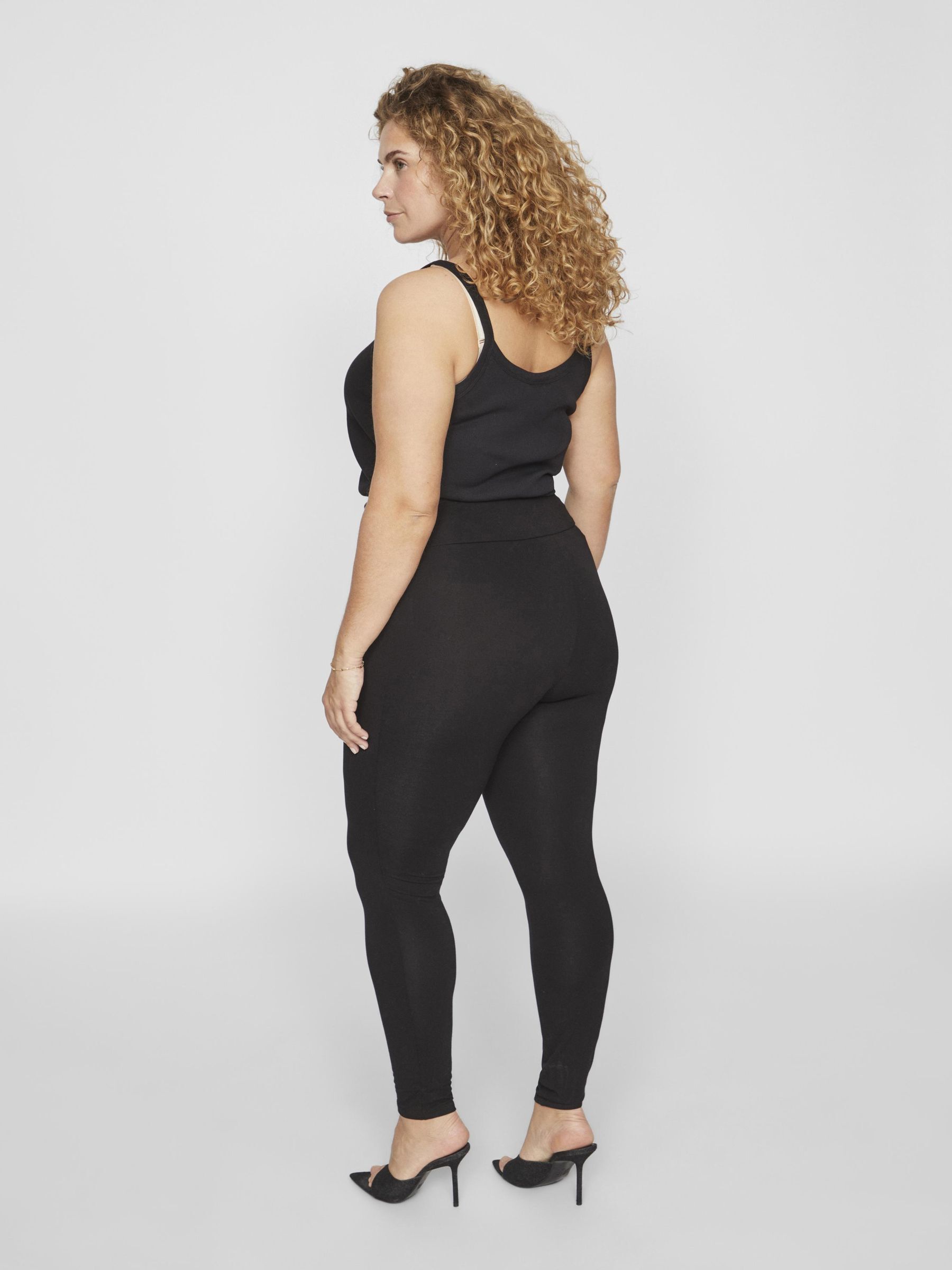 TALLA GRANDE CINTURA ALTA LEGGINGS Negro VILA