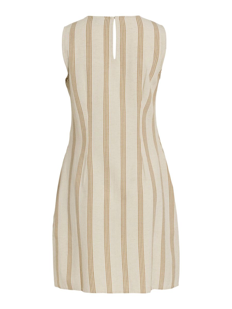 VILA SLEEVELESS SHORT DRESS, Super Light Natural Melan, highres - 14105078_SuperLightNaturalMelan_1169766_002.jpg