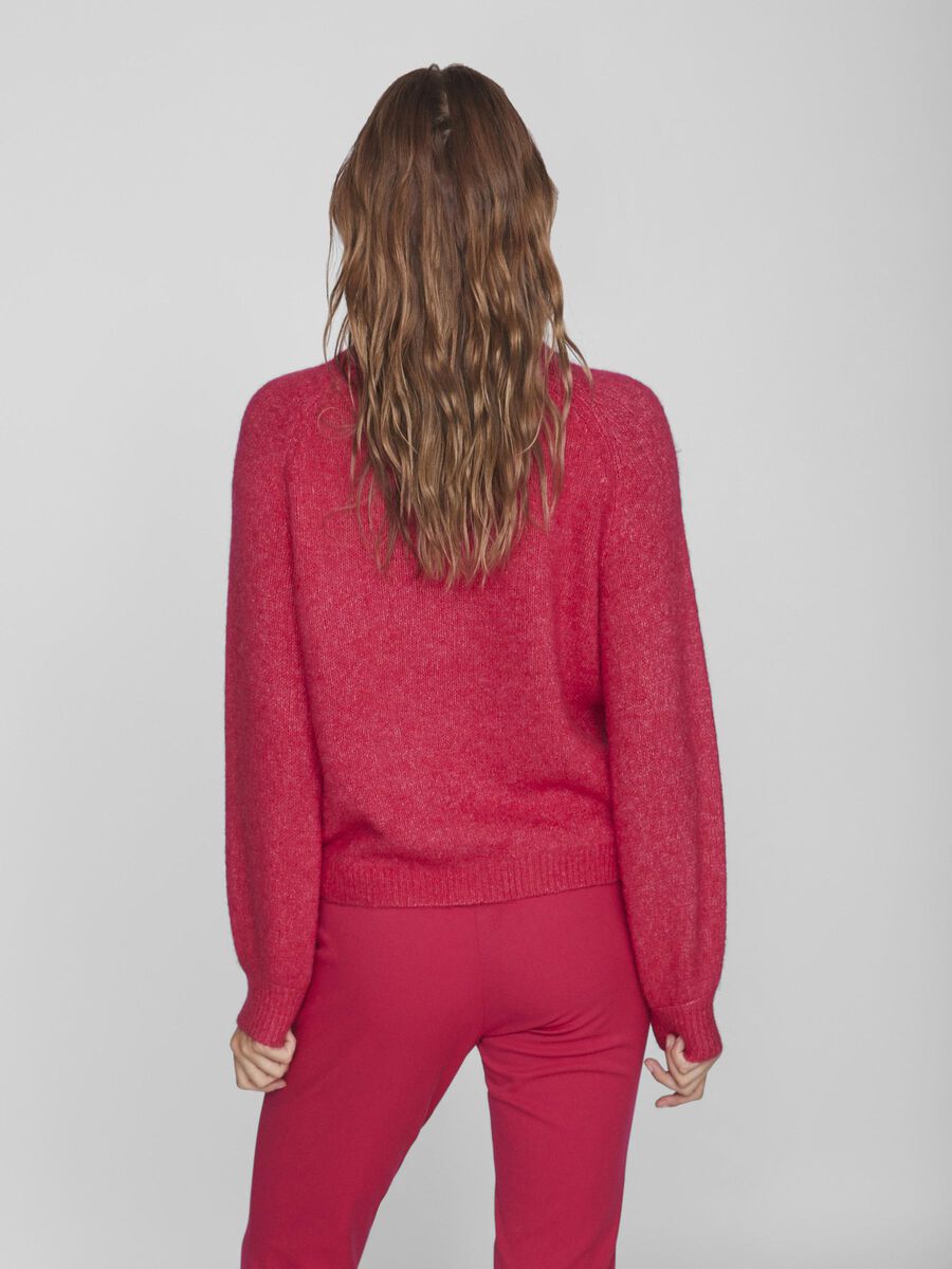 Vila ROUND NECK KNITTED PULLOVER, Love Potion, highres - 14074463_LovePotion_948058_004.jpg