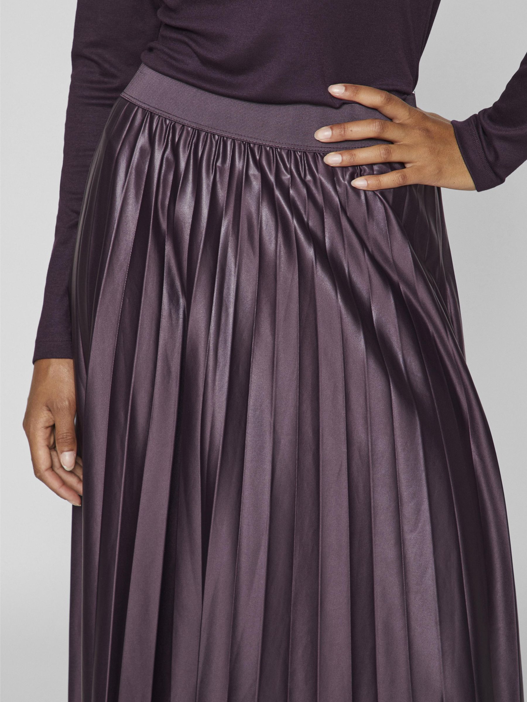 PLEATED MIDI SKIRT Purple VILA