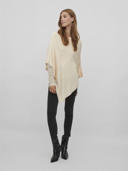 Vila KNIT PONCHO, Birch, highres - 14078387_Birch_003.jpg