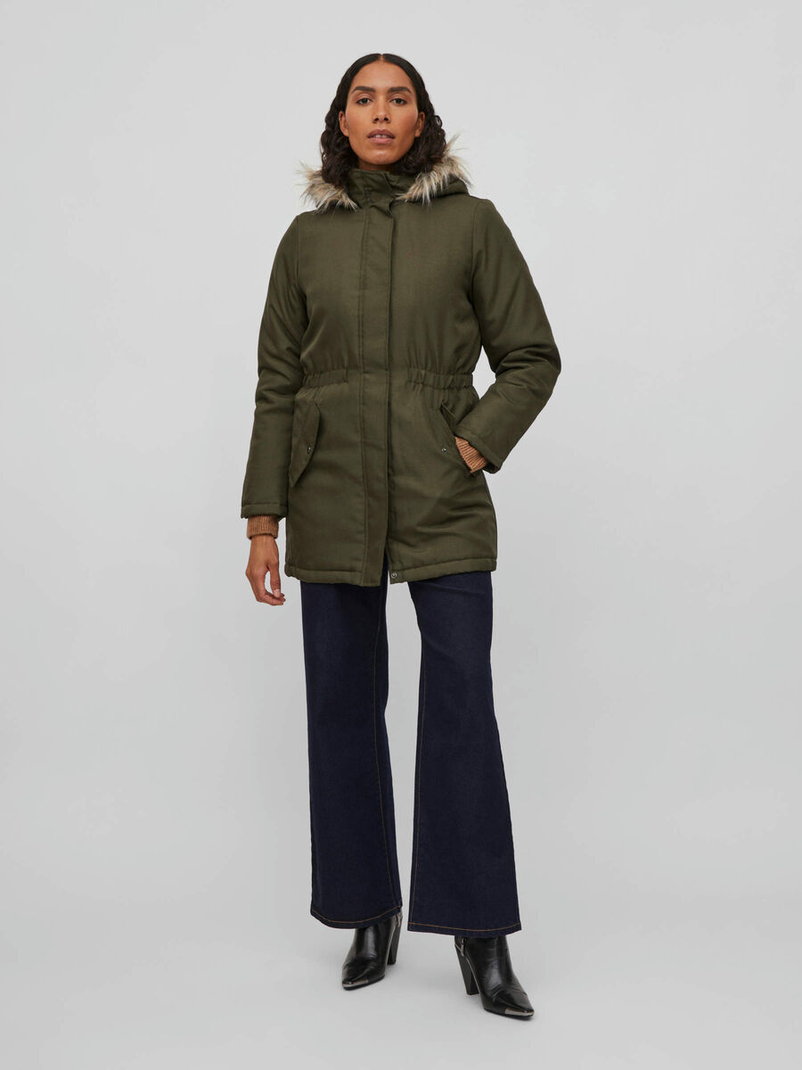 Aanbod Shinkan . HOODED PARKA (Green) | Vila Online Shop