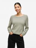 VILA VIRIL - COL ROND PULL EN MAILLE, Oil Green, highres - 14054177_OilGreen_714851_003.jpg