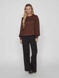 Vila TEXTURED LONG SLEEVED TOP, Shaved Chocolate, highres - 14090173_ShavedChocolate_005.jpg