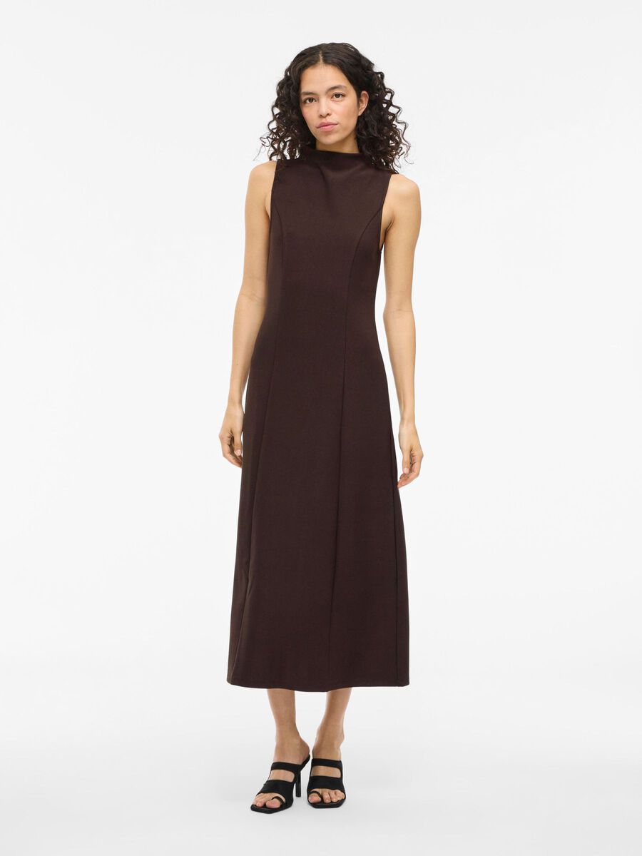 VILA VIANYA - SANS MANCHES ROBE MI-LONGUE, Coffee Bean, highres - 14108693_CoffeeBean_003.jpg