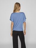 VILA VIELLETTE V-NECK SHORT SLEEVED TOP, Coronet Blue, highres - 14089239_CoronetBlue_004.jpg
