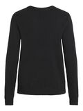 Vila RUNDHALSAUSSCHNITT STRICKPULLOVER, Black, highres - 14054177_Black_002.jpg