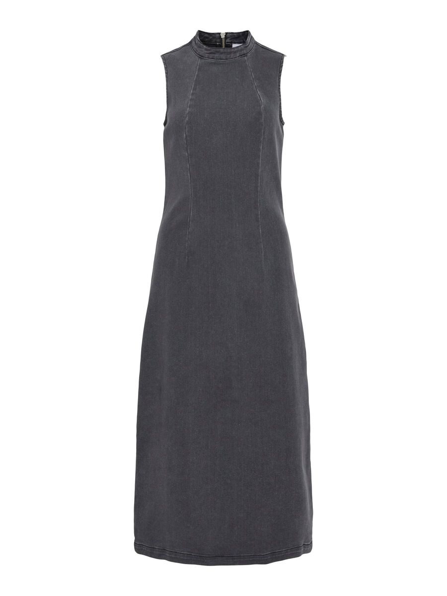 VILA VINONA MIDI JEANSKLEID, Medium Grey Denim, highres - 14113600_MediumGreyDenim_001.jpg