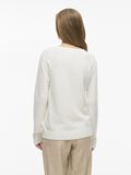 VILA ROUND NECK KNITTED PULLOVER, White Alyssum, highres - 14110910_WhiteAlyssum_1229779_004.jpg
