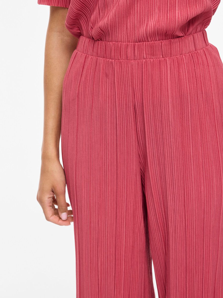 Carousel image - VIPLISA - TAILLE HAUTE PANTALON &Agrave; JAMBE AMPLE, Holly Berry | 3