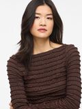 Product image thumbnail - VILISABETH BOATNECK LONG SLEEVED TOP, Coffee Bean | 3