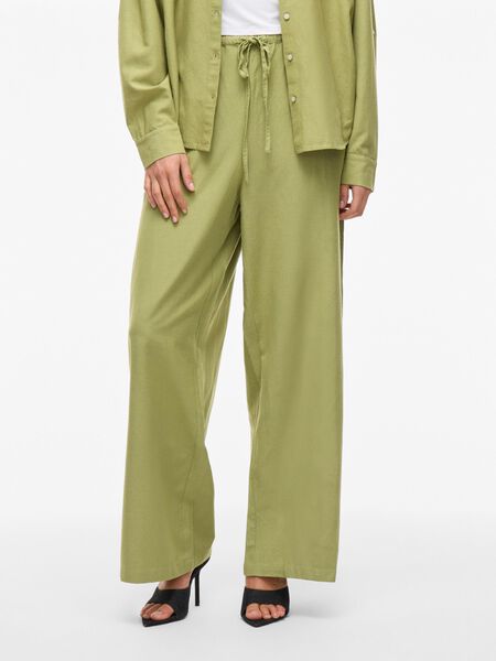 VILA MID-WAIST TROUSERS, Sage, highres - 14104793_Sage_003.jpg