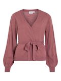 VILA VIAVA BELTED KNITTED CARDIGAN, Mesa Rose, highres - 14111229_MesaRose_001.jpg