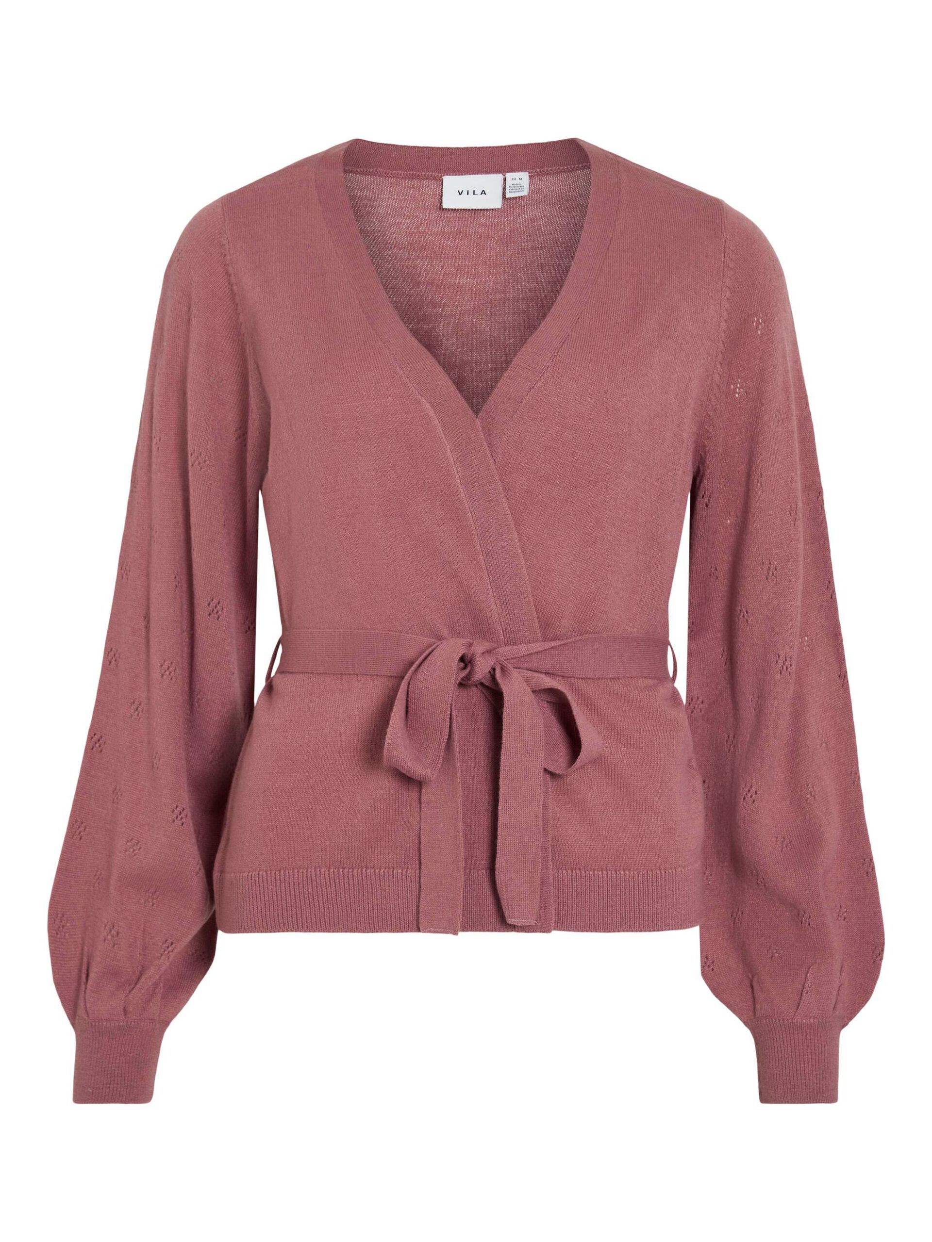 Carousel image - VIAVA BELTE STRIKKET CARDIGAN, Mesa Rose | 6