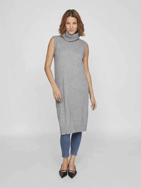 Vila LANGER STRICKWESTE, Medium Grey Melange, highres - 14068854_MediumGreyMelange_992188_003.jpg