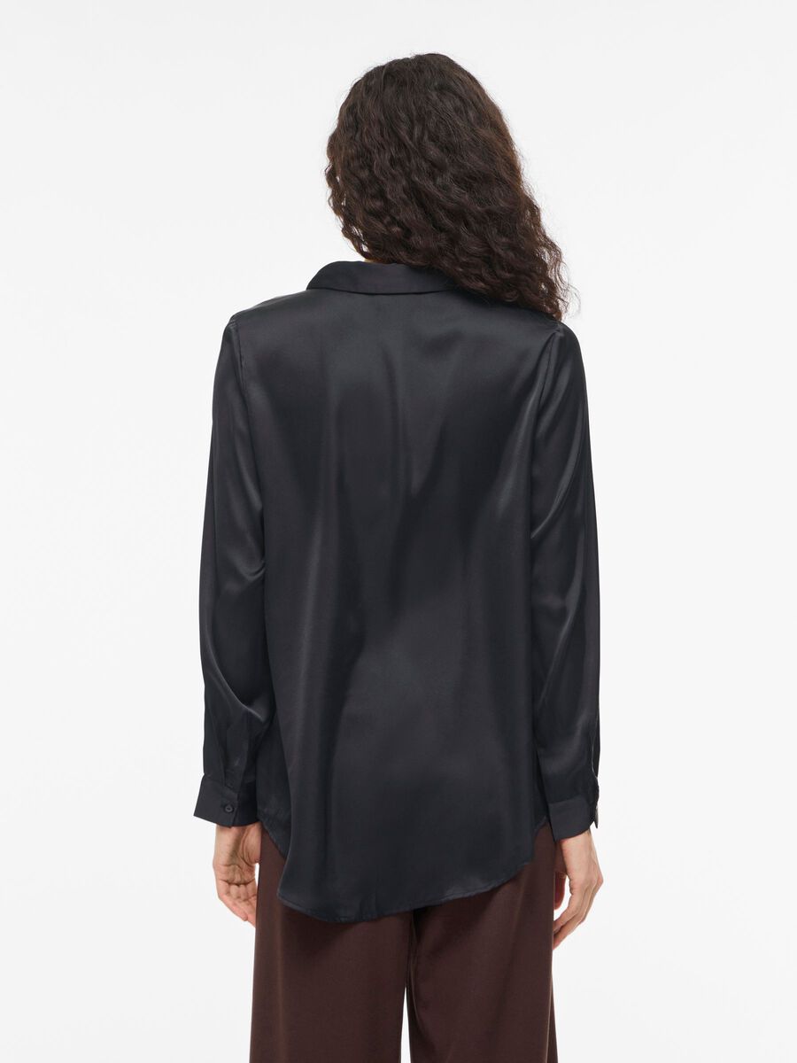 Product carousel image - VISOFIE LANGE MOUWEN OVERHEMD, Black Beauty | 2