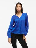 VILA LANGE MOUWEN BLOUSE MET V-HALS, Lapis Blue, highres - 14086138_LapisBlue_003.jpg
