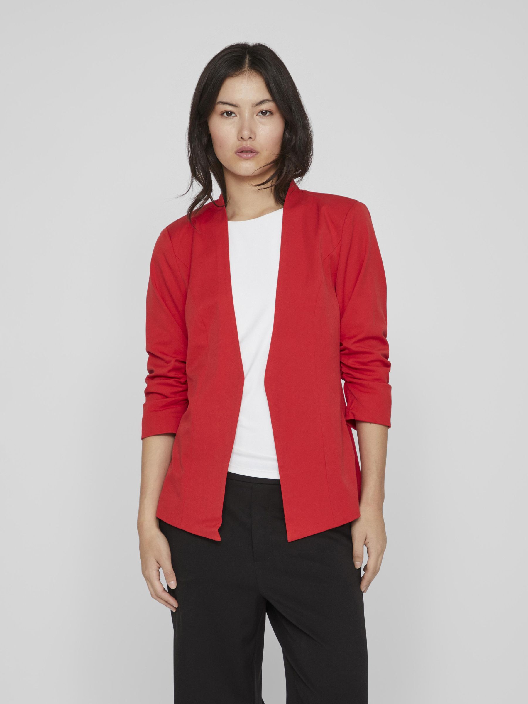 Womens red fitted blazer store