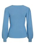 VILA V-NECK KNITTED TOP, Blissful Blue, highres - 14104962_BlissfulBlue_002.jpg