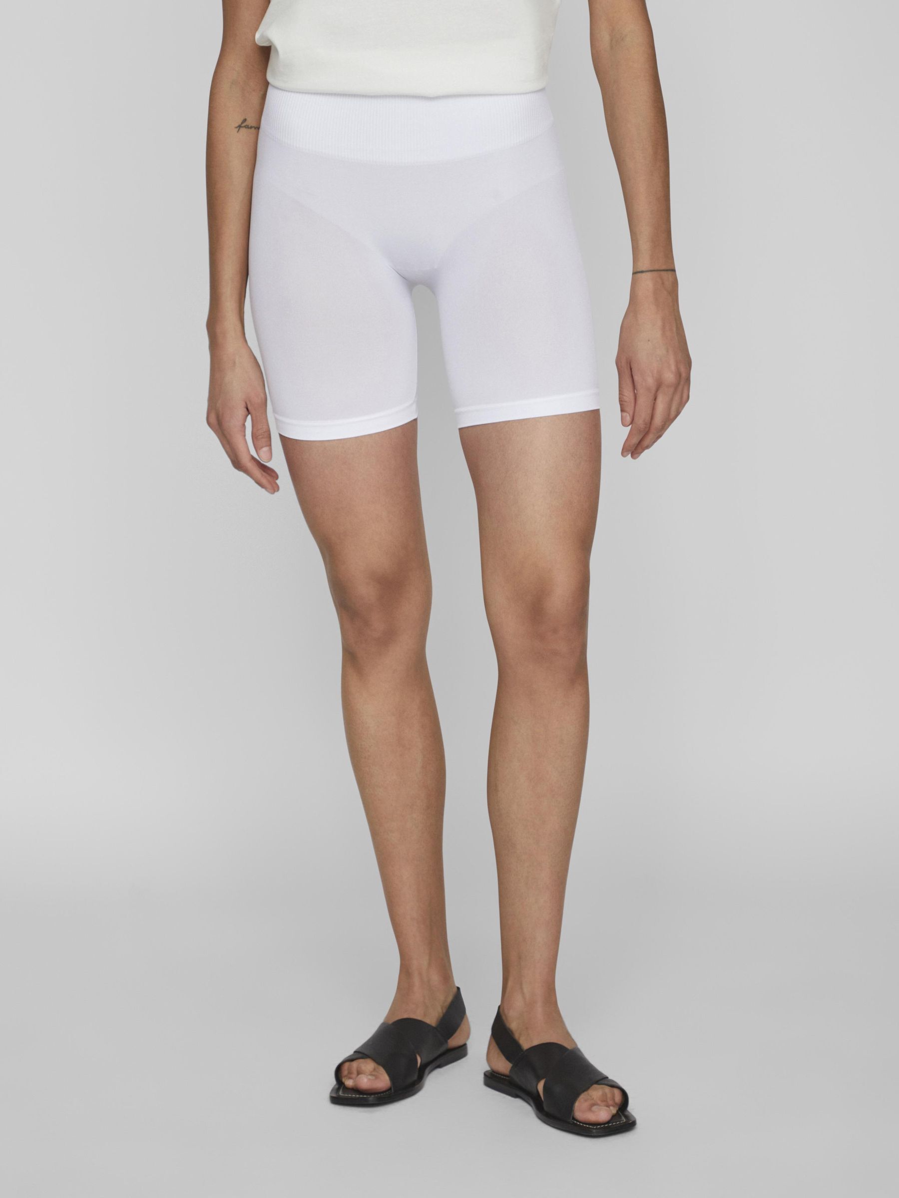 White mini biker shorts store